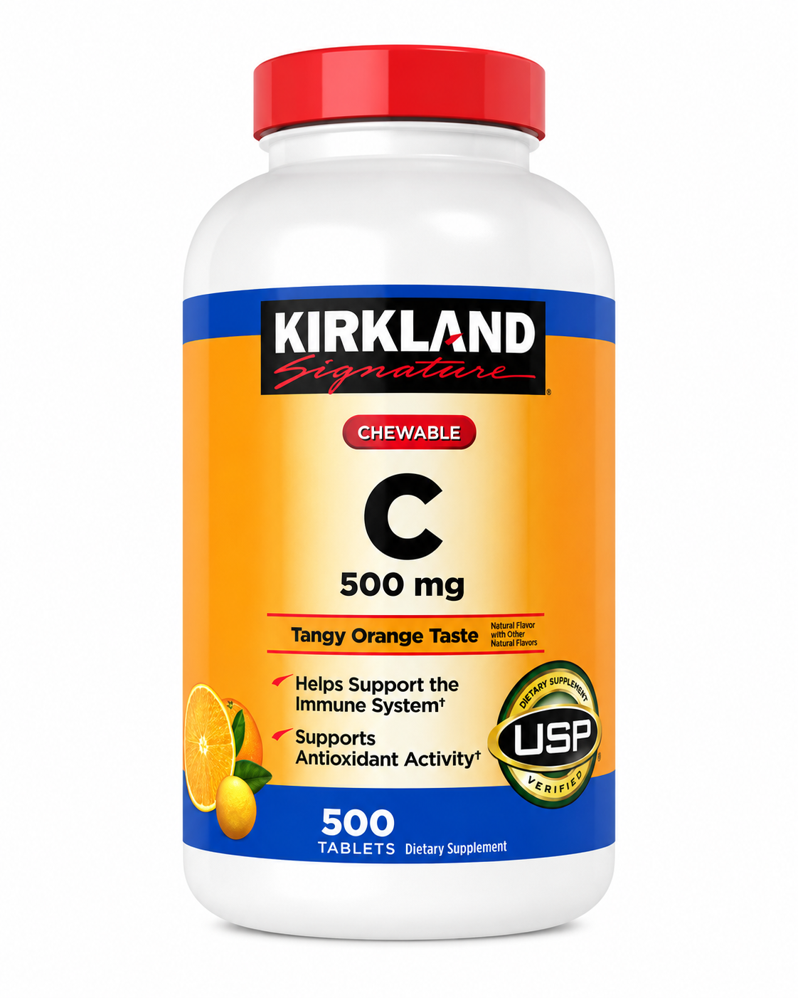 VITAMINA C 500 mg X 500 CÁPSULAS MASTICABLES-KIRKLAND SIGNATURE
