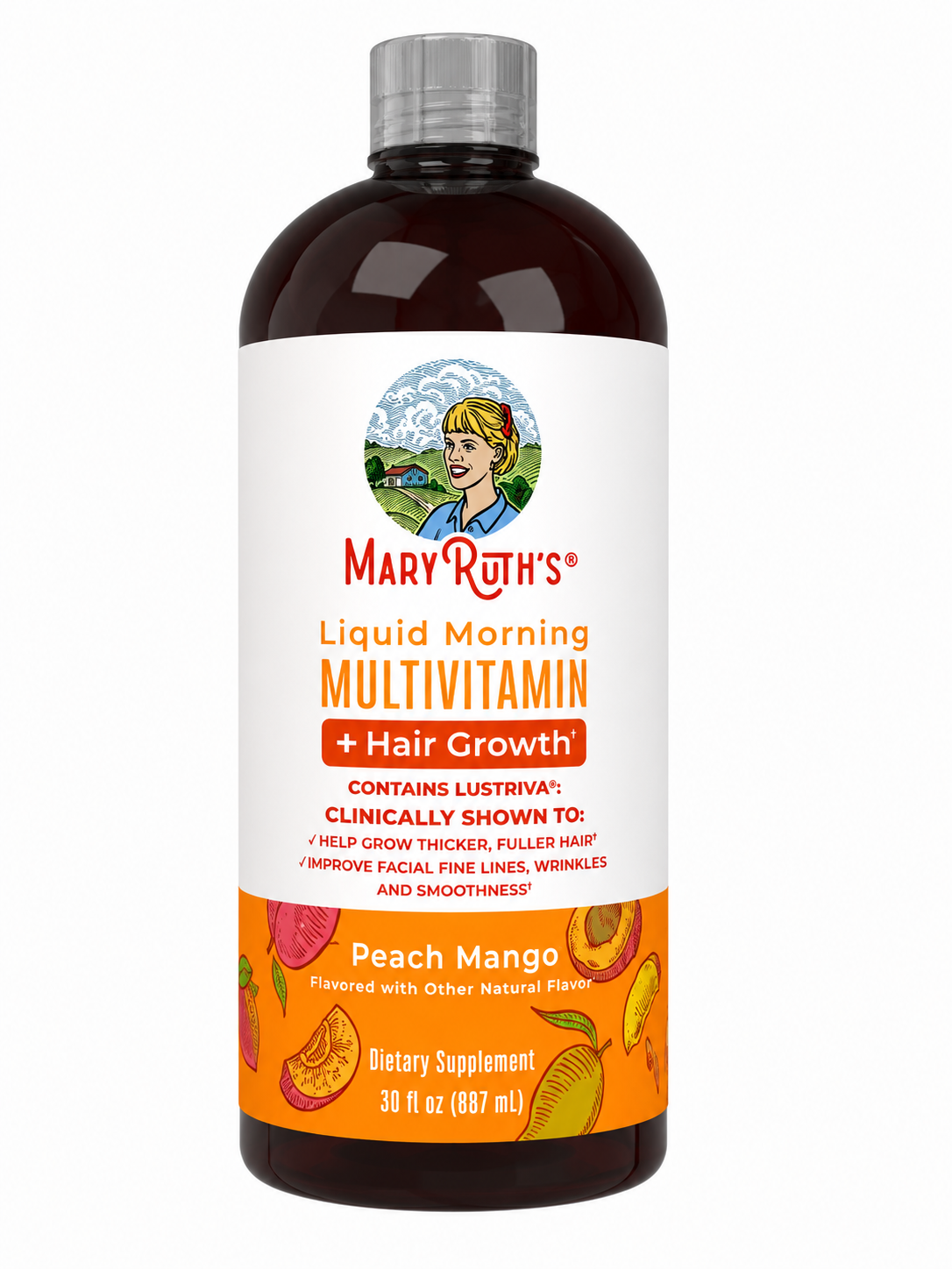 LIQUID MORNING MULTIVITAMIN-HAIR GROWTH PEACH MANGO 887 ml