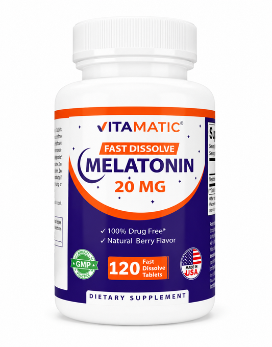 MELATONIN 20 mg FAST DISSOLVE X 120 CÁPSULAS-VITAMATIC