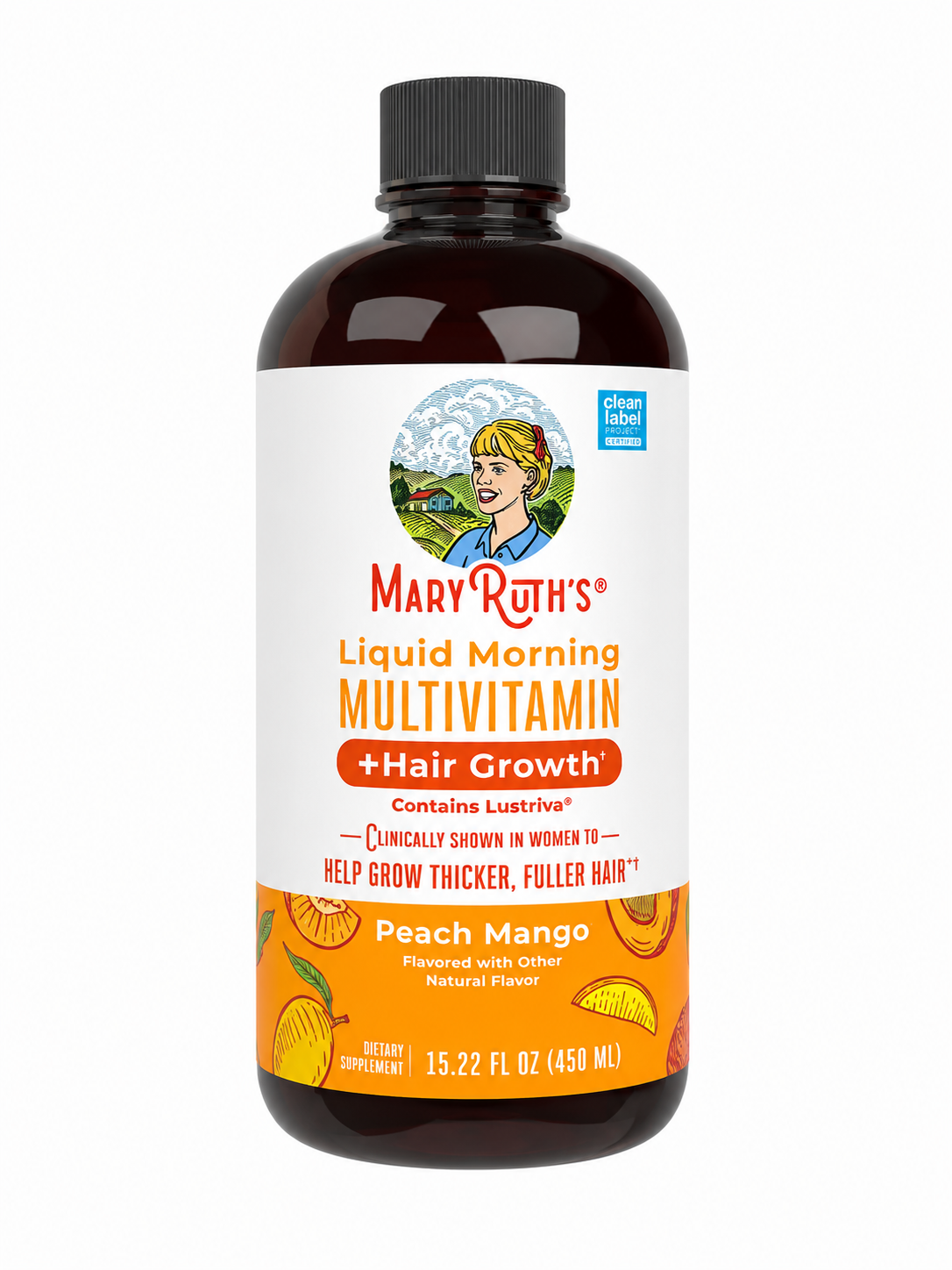 LIQUID MORNING MULTIVITAMIN-HAIR GROWTH PEACH MANGO 450 ml