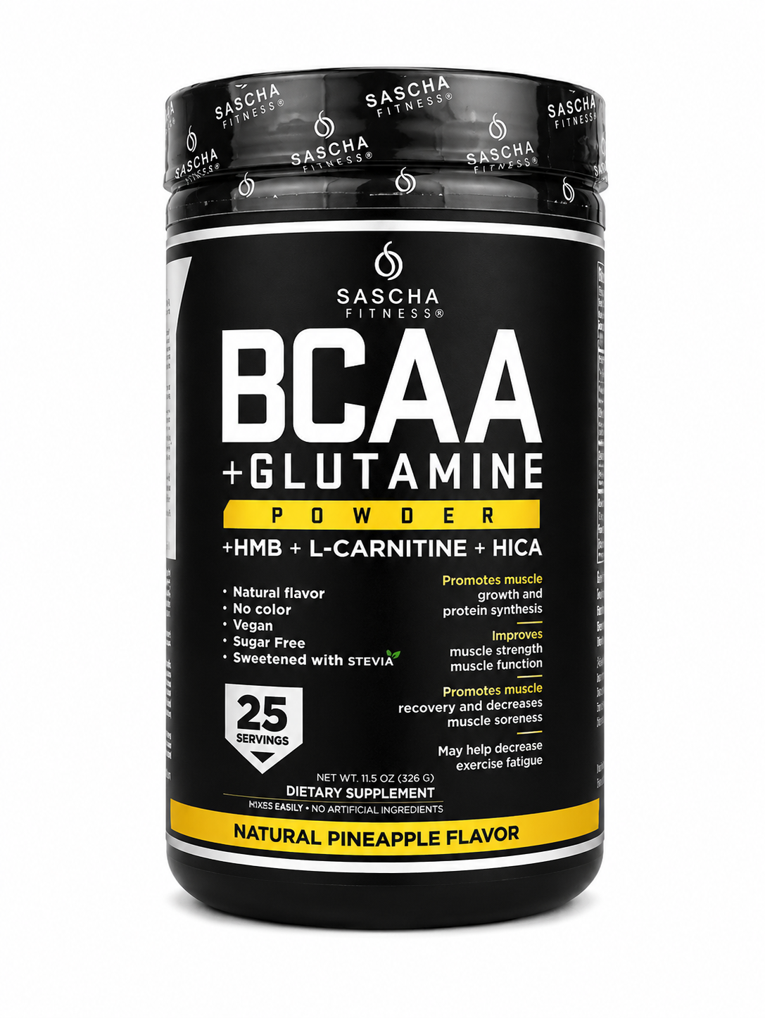 GLUTAMINE X 25 PORCIONES-SASCHA FITNESS BCAA