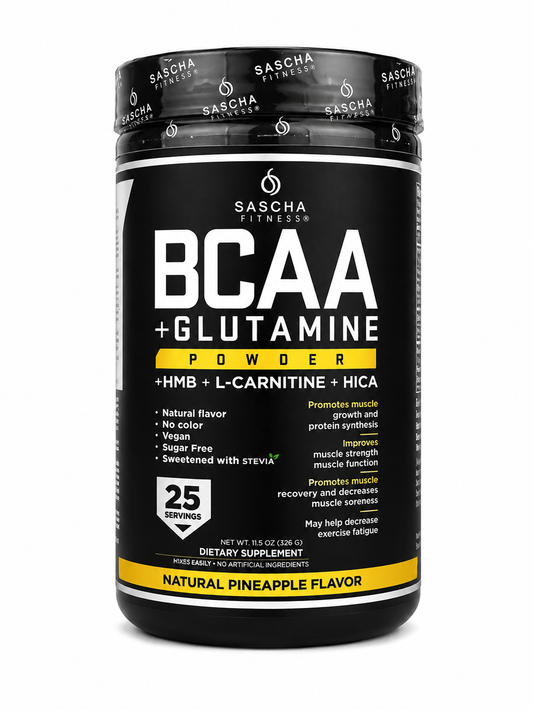 GLUTAMINE X 25 PORCIONES-SASCHA FITNESS BCAA