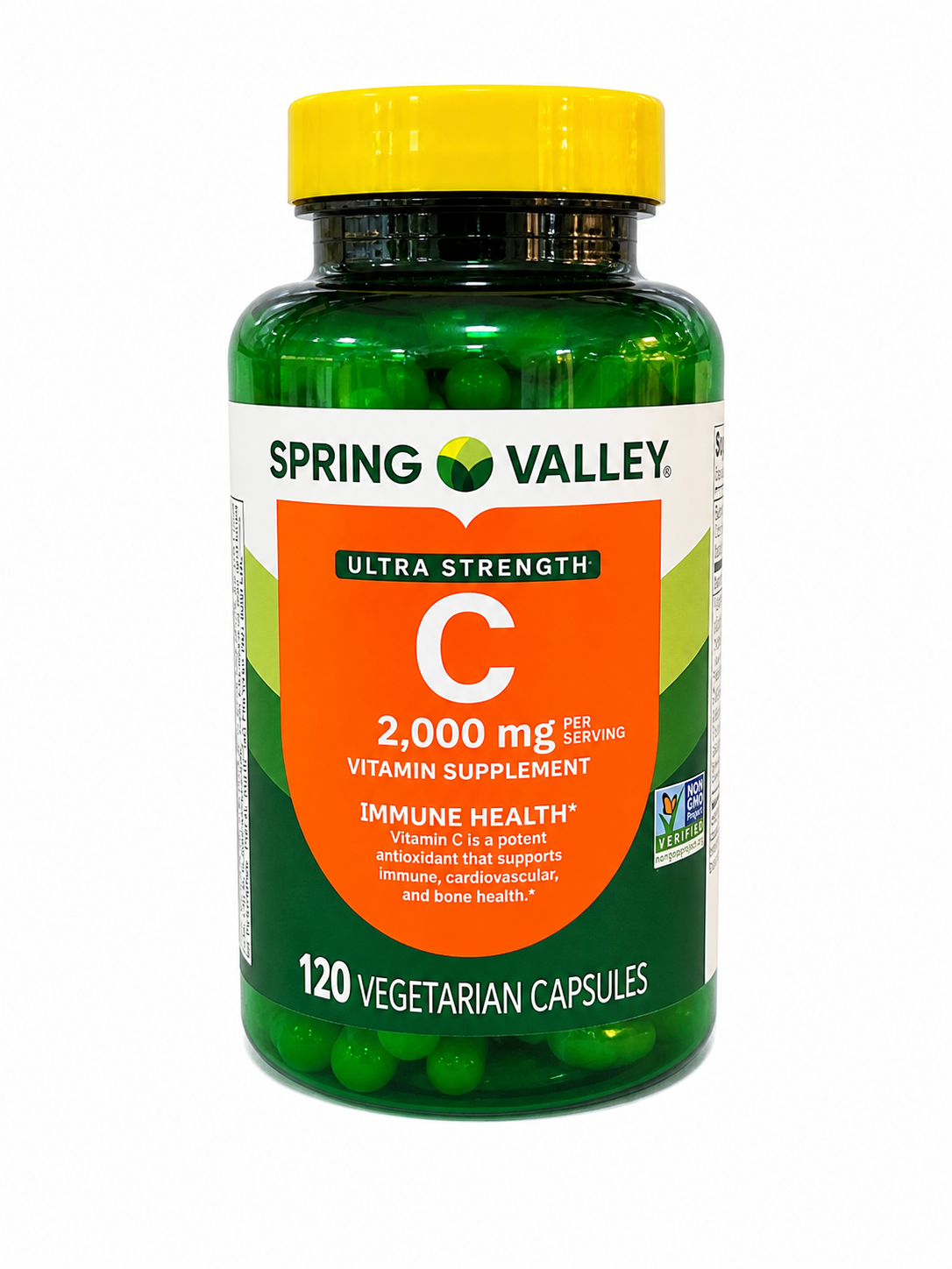 VITAMIN C ULTRA STRENGTH 2000 Mg X 120 CÁPSULAS VEGANAS-SPRING VALLEY