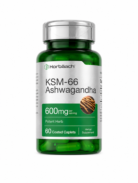 ASHWAGANDHA KSM 66/600 mg X 60 CÁPSULAS-HORBÄACH