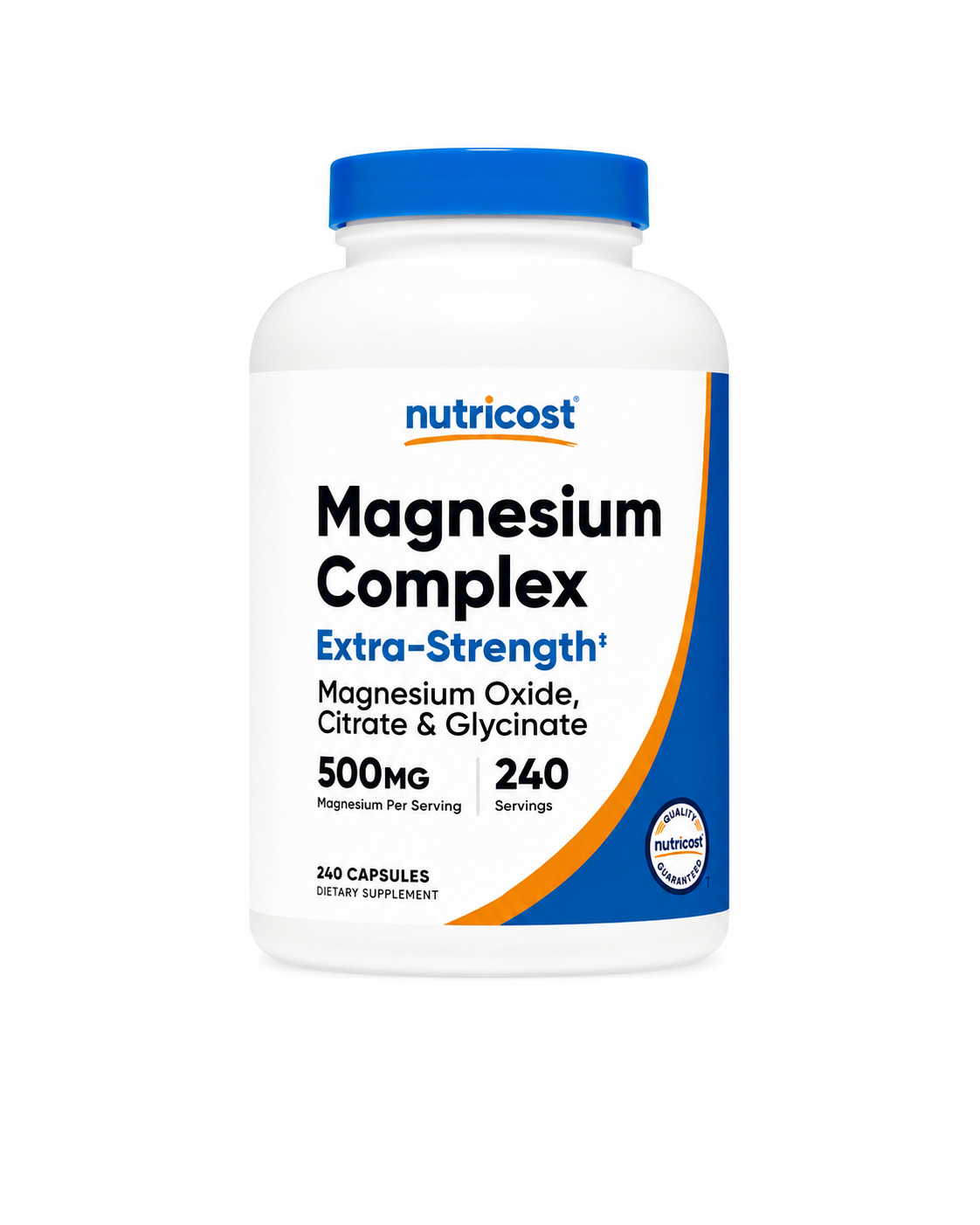 MAGNESIUM COMPLEX EXTRA STRENGTH 500 mg X 240 CAPSULES-NUTRICOST