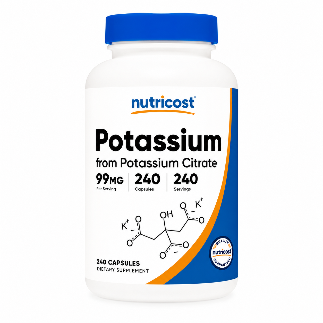 POTASSIUM 99 mg X 240 CAPSULES-NUTRICOST