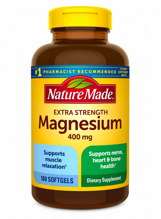 MAGNESIUM EXTRA STRENGTH 400 mg X 180 SOFTGELS-NATURE MADE